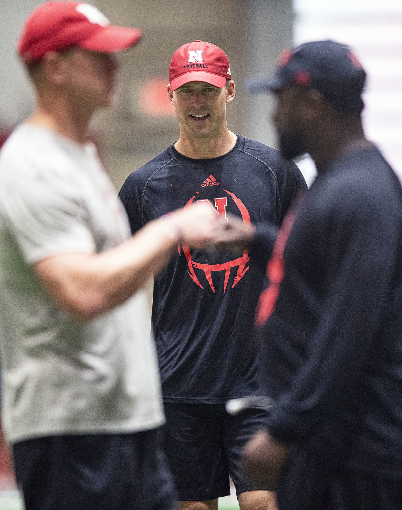 NU football practice, 8.7